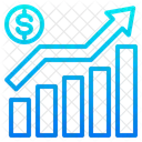 Gráfico de aumento  Ícone