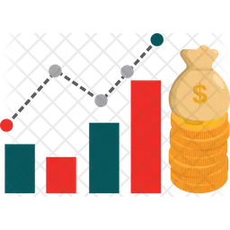 Gráfico de aumento  Ícone