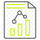 Grafico De Barras Relatorio Relatorio De Compartilhamento Ícone