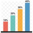 Gráfico de barras  Ícone