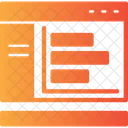 Gráfico de barras  Ícone