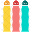 Gráfico de barras  Ícone