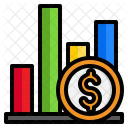 Gráfico de barras  Ícone
