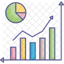 Analise Grafico De Barras Visualizacao De Dados Ícone