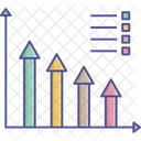 Analises Grafico De Barras Crescimento Do Negocio Ícone