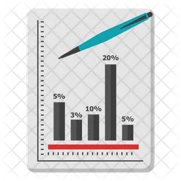 Gráfico de barras  Ícone