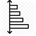 Grafico De Barras Horizontal Diagrama Ícone