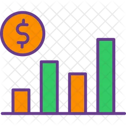 Gráfico de barras  Ícone