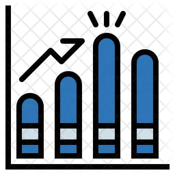 Gráfico de barras  Ícone