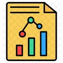 Grafico De Barras Relatorio Relatorio De Compartilhamento Ícone