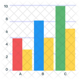 Gráfico de barras apiladas  Icono