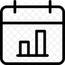 Grafico De Barras Del Calendario Icono