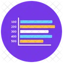 Grafico De Barras Com Marcadores Estatisticas Infografico Ícone