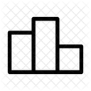 Gráfico de barras bitcoin  Icono