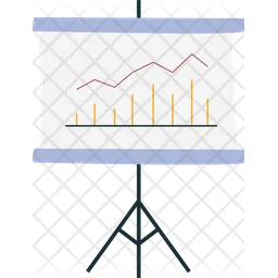 Gráfico de barras de crecimiento  Icon