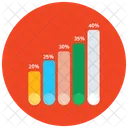 Grafico De Barras De Progresso Estatisticas Infografico Ícone