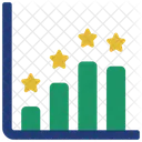 Revisar gráfico de barras  Ícone