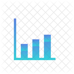 Gráfico de barras empilhadas  Ícone