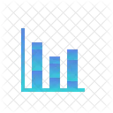 Grafico De Colunas Grafico De Barras Empilhadas Grafico De Barras Ícone