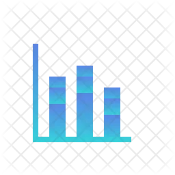 Gráfico de barras empilhadas  Ícone
