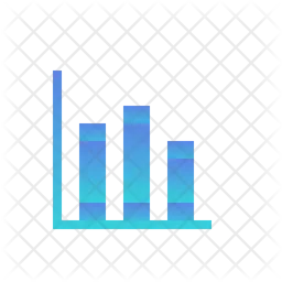 Gráfico de barras empilhadas  Ícone