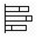 Gráfico de barras empilhadas  Ícone