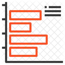 Grafico De Barras Horizontais Ícone