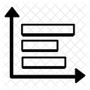 Gráfico de barras horizontais  Ícone