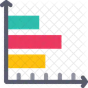 Gráfico de barras horizontais  Ícone