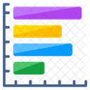 Grafico De Barras Horizontales Analisis De Datos Estadisticas Icono