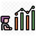 Grafico De Barras Trabalho Em Equipe Gerenciamento Ícone