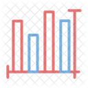 Gráfico de barras lineales  Icono