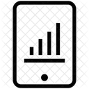 Gráfico de barras para celular  Ícone