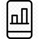 Grafico De Barras Moviles Analisis En Linea Analisis Movil Icono