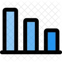 Gráfico de barras para baixo  Ícone