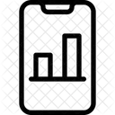 Grafico De Barras Moviles Analisis En Linea Analisis Movil Icono