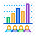 Gráfico de barras turísticas  Icono