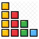 Grafico De Bloques Grafico De Puntos Infografias De Negocios Icono