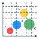 Grafico De Burbujas Dispersas Grafico De Dispersion Analisis De Datos Icono