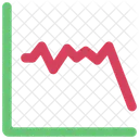 Gráfico de caída baja  Icono