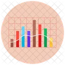 Grafico De Colunas Empilhadas Estatisticas Infografico Ícone