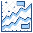 Gráfico de comparação  Ícone