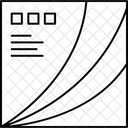 Grafico Contorno Diagrama Ícone