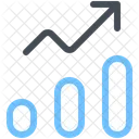 Criptomoneda Grafico Estadistica Icono