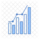 Grafico De Crecimiento Grafico De Mercado Mercado De Valores Icono