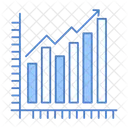 Grafico De Crecimiento Grafico De Mercado Mercado De Valores Icono