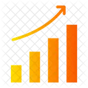 Grafico De Crecimiento Beneficios Negocios Y Finanzas Icon