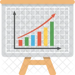 Gráfico de crecimiento financiero  Icono