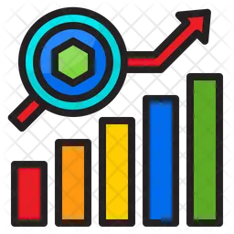 Gráfico de crecimiento de nft  Icono