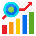 Gráfico de crecimiento de nft  Icono